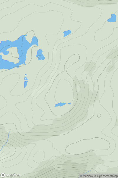 Thumbnail image for Carn Tarsuinn [Killilan to Inverness] showing contour plot for surrounding peak